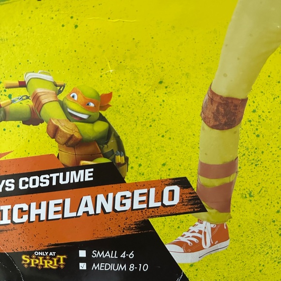 Spirit Michelangelo Costume with Orange and Green - Picture 2 of 3